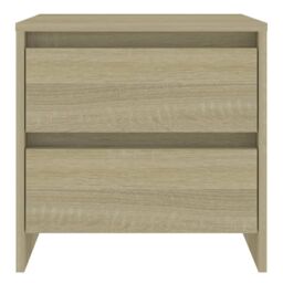 Berkfield Home Bedside Cabinet Sonoma Oak 45x34.5x44.5 cm Engineered Wood in Brown - thumbnail 3