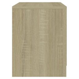 Berkfield Home Bedside Cabinet Sonoma Oak 45x34.5x44.5 cm Engineered Wood in Brown - thumbnail 5