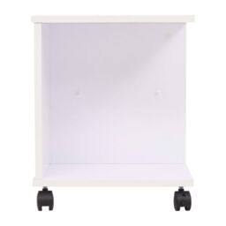 Berkfield Home Rolling Shelf 50x35x42 cm White - Size: 50 x 35 x 42 cm - thumbnail 4
