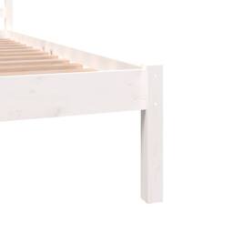 Berkfield Home Day Bed Solid Wood Pine 140x190 cm White - thumbnail 6