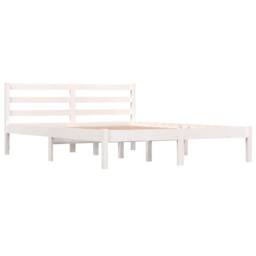 Berkfield Home Day Bed Solid Wood Pine 140x190 cm White - thumbnail 3
