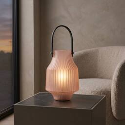 Garden Greatness Lumina Battery Operated Portable Lantern in Pink