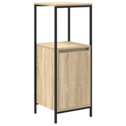 Berkfield Home Bathroom Cabinet with Shelves Sonoma Oak 36x35x95 cm in Natural - Size: 36 x 35 x 95 cm