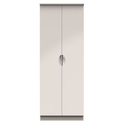 Ready Assembled 2 U Holborn Tall Double Hanging Wardrobe (Ready Assembled) in Taupe - thumbnail 1