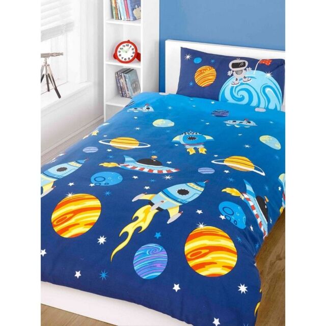 Rapport Rocket Duvet Cover Set in Blue - Size: Single - image 1