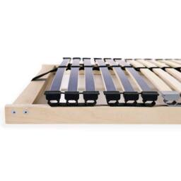 Berkfield Home Slatted Bed Base Manual Brown 70 x 190 cm Wood & Plastic in Light Tan - thumbnail 5