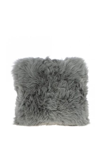 Fenland England Real Sheepskin Fluffy Cushion in Light Oak - image 1