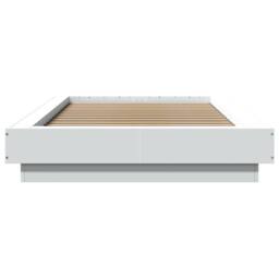 Berkfield Home Durable Bed Frame with LED Lights without Mattress White 100x200cm - Size: 100x200 cm - thumbnail 5