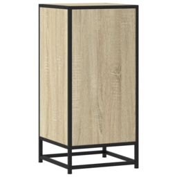 Berkfield Home Sideboard Sonoma Oak 35.5x35x76 cm Engineered Wood & Metal in Brown - thumbnail 6