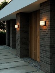 Nordlux Modern Outdoor Wall Light Black Metal E27 Weatherproof - Mains Powered, IP44 - thumbnail 7
