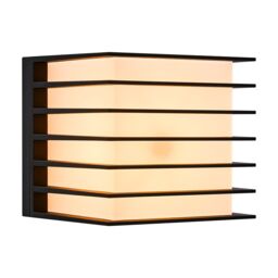 Nordlux Modern Outdoor Wall Light Black Metal E27 Weatherproof - Mains Powered, IP44 - thumbnail 1