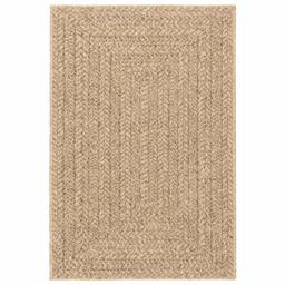Berkfield Home Rug 140x200 cm Jute Look Indoor & Outdoor in Tan - Size: 100 cm diameter - thumbnail 4