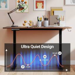 VOGREX Brown 120×60cm Electric Standing Desk - thumbnail 6