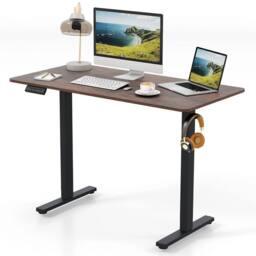 VOGREX Brown 120×60cm Electric Standing Desk
