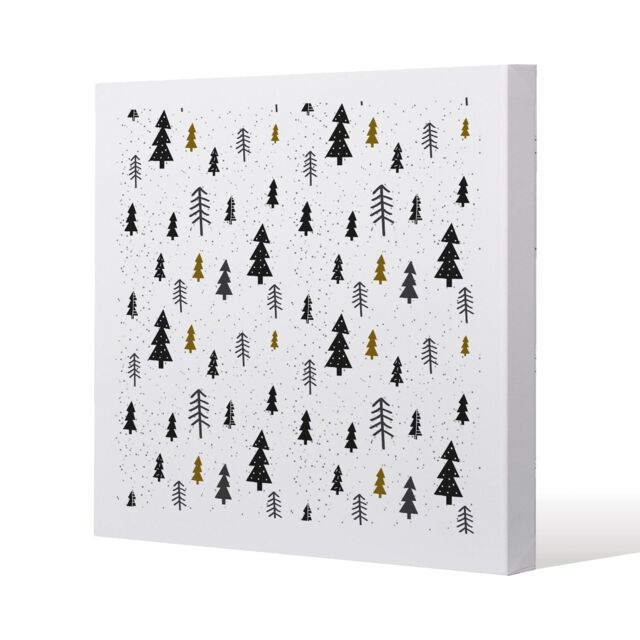 Benjamin Tate Design Winter graphic (canvas) / 120x 120 x 4cm in Natural - Size: 120x 120 x 4 cm - image 1