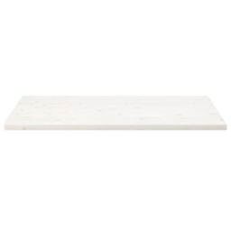 Berkfield Home Table Top White 110x60x2.5 cm Solid Wood Pine Rectangular - thumbnail 3