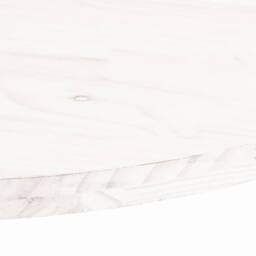 Berkfield Home Table Top White 80x40x2.5 cm Solid Wood Pine Oval - thumbnail 5