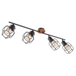 Netlighting Willa Ceiling Spotlight Bar Black 4x E27 - thumbnail 2