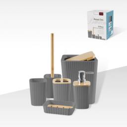 GAVENO CAVAILIA Isla 12 Pieces Bathroom Accessories Set in Charcoal - thumbnail 4