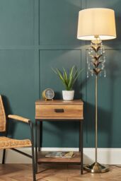 BHS Lighting Paisley Floor Lamp in Gold - thumbnail 5
