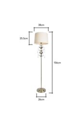 BHS Lighting Paisley Floor Lamp in Gold - thumbnail 6