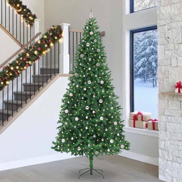 Berkfield Home Artificial Christmas Tree with 300 LEDs with Stand Green 300 cm - image 1