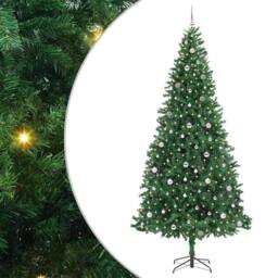 Berkfield Home Artificial Christmas Tree with 300 LEDs with Stand Green 300 cm - thumbnail 2