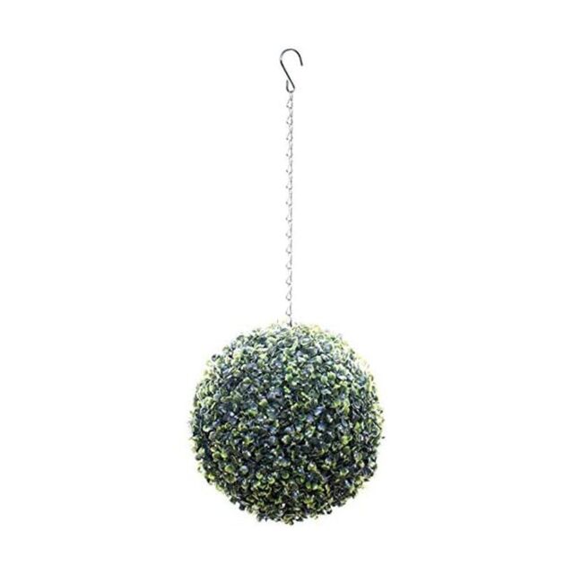 Primrose 28cm Solar Powered LED Artificial Topiary Ball 'The Little Buxus Ball' in Green - image 1