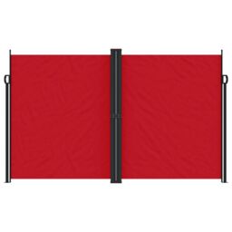 Berkfield Home Retractable Side Awning Red 200x1000 cm - thumbnail 3