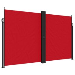Berkfield Home Retractable Side Awning Red 200x1000 cm - thumbnail 2