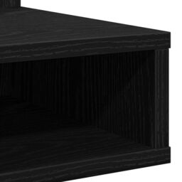 Berkfield Home LED Mirror Cabinet in Black Oak - 90x31.5x62 cm - thumbnail 8