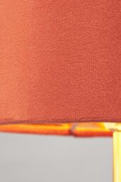 BHS Lighting Velvet Table Lamp in Orange - thumbnail 3