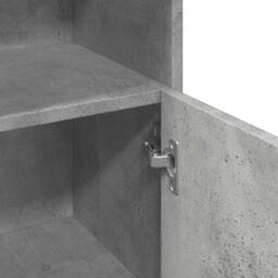 Berkfield Home Comfortable Bathroom Cabinet Concrete Grey 30x30x95 cm Engineered Wood - Size: 30 x 30 x 95 cm - thumbnail 9