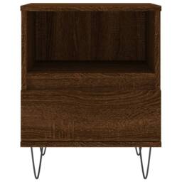 Berkfield Home Modern Bedside Cabinets 2 pcs Brown Oak 40x35x50 cm Engineered Wood - Size: 40 x 35 x 50 cm - thumbnail 7
