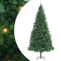 Berkfield Home Artificial Christmas Tree with 300 LEDs with Stand Green 300 cm - thumbnail 2