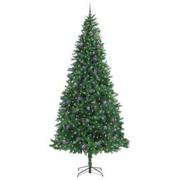 Berkfield Home Artificial Christmas Tree with 300 LEDs with Stand Green 300 cm - thumbnail 3