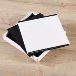 Home Source Ottoman Storage Chest Folding Corduroy Fabric Solid Storage Box in Cream - thumbnail 5