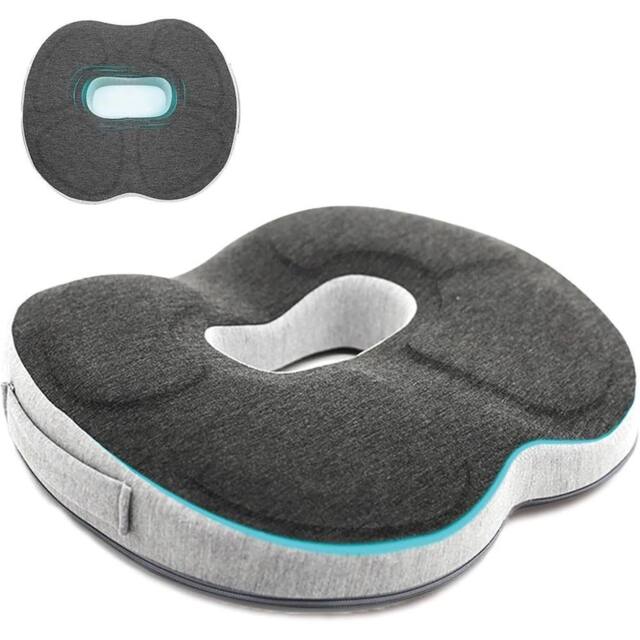 NESTLUNE Memory Foam Donut Ring Cushion Orthopedic Coccyx Pain in Grey - Size: 100 cm x 190 cm - image 1