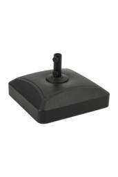 H&O Direct HDPE Fillable Patio Umbrella Stand with Wheels in Black - thumbnail 4