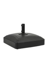 H&O Direct HDPE Fillable Patio Umbrella Stand with Wheels in Black - thumbnail 2