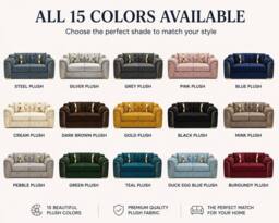 Stratus Interiors Ambassador Sofa Chesterfield Toronto Silver Trim Plush Velvet in Brown - Size: 2 Seater - thumbnail 4