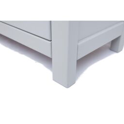 Cabinet Bits Argenta 5 Drawer Chest of Drawers Chrome Cup Handle in Light Grey - thumbnail 6