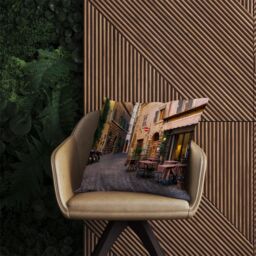 Warren Reed - Designer Cozy Rome Street Outdoor Cushion - Size: 60 cm x 60 cm - thumbnail 2