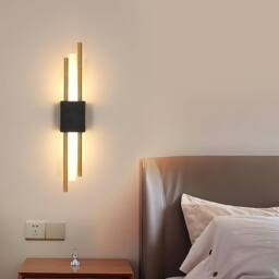 Goeco LED Indoor Wall Light, 40cm, 10W, 3000K, Creative Modern Wall Light in Black - thumbnail 5