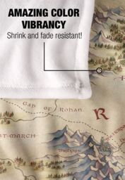 Lord of the Rings War of The Rohirrim Map Silky Touch Super Soft Throw Blanket 152 X 127 cm in White - thumbnail 4