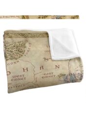Lord of the Rings War of The Rohirrim Map Silky Touch Super Soft Throw Blanket 152 X 127 cm in White - thumbnail 3