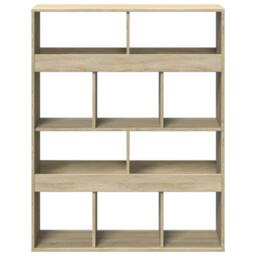 Berkfield Home Classic Bookcase Sonoma Oak 100x33x125.5 cm Engineered Wood in Light Tan - thumbnail 4