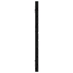 Berkfield Home Wall Headboard Black 146x3x63 cm Solid Wood Pine - Size: 146 x 3 x 63 cm - thumbnail 5