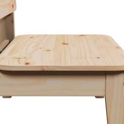 Berkfield Home Beautiful Garden Chairs 2 pcs 60x52.5x72 cm Solid Wood Pine in Natural - thumbnail 7
