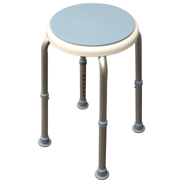 mysmartbuy Bath & Shower Stool with Rotating Seat - Waterproof, Rust Resistant & Height Adjustable Mobility Aid Stool with Non-Slip Feet - image 1